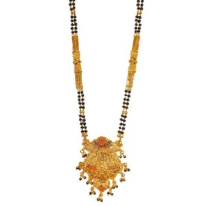 1 Gram Gold Forming Meenakari Mangalsutra MGA - MSE0461