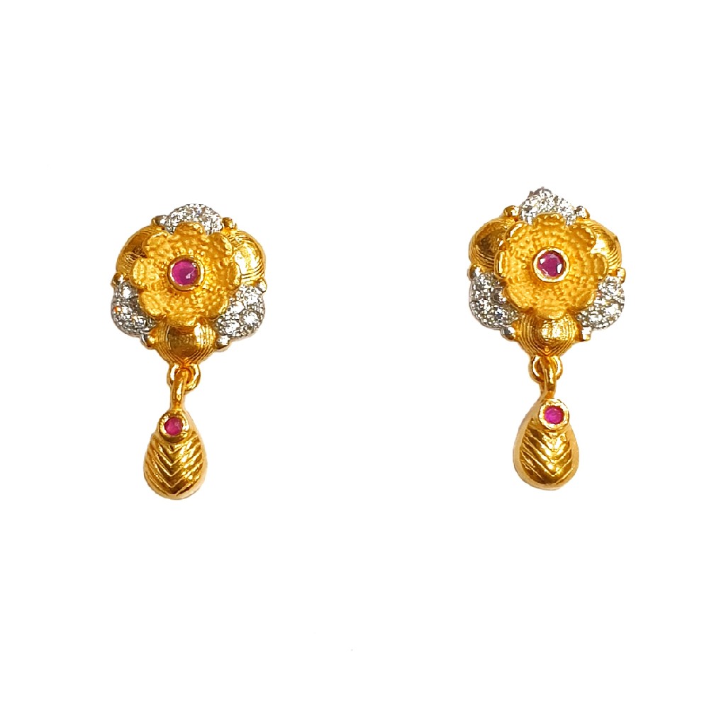 1 Gram Gold Forming Flower Shaped Mangalsutra MGA - MSE0450 - Image 3
