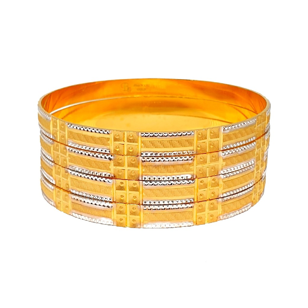 One Gram Gold Forming Fancy Bangles MGA - BGE0453