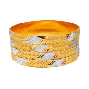 1 Gram Gold Forming Designer Bangles MGA - BGE0452