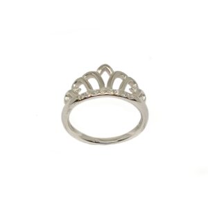 925 Sterling Silver Queen Shaped Ring MGA - LRS3469