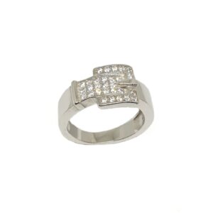 925 Sterling Silver CZ Diamond Ring MGA - GRS2187