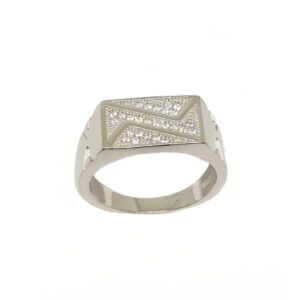 925 Sterling Silver Designer Gents Ring MGA - GRS2188