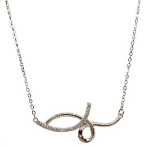 925 Sterling Silver Designer Necklace Chain MGA - NKS0088