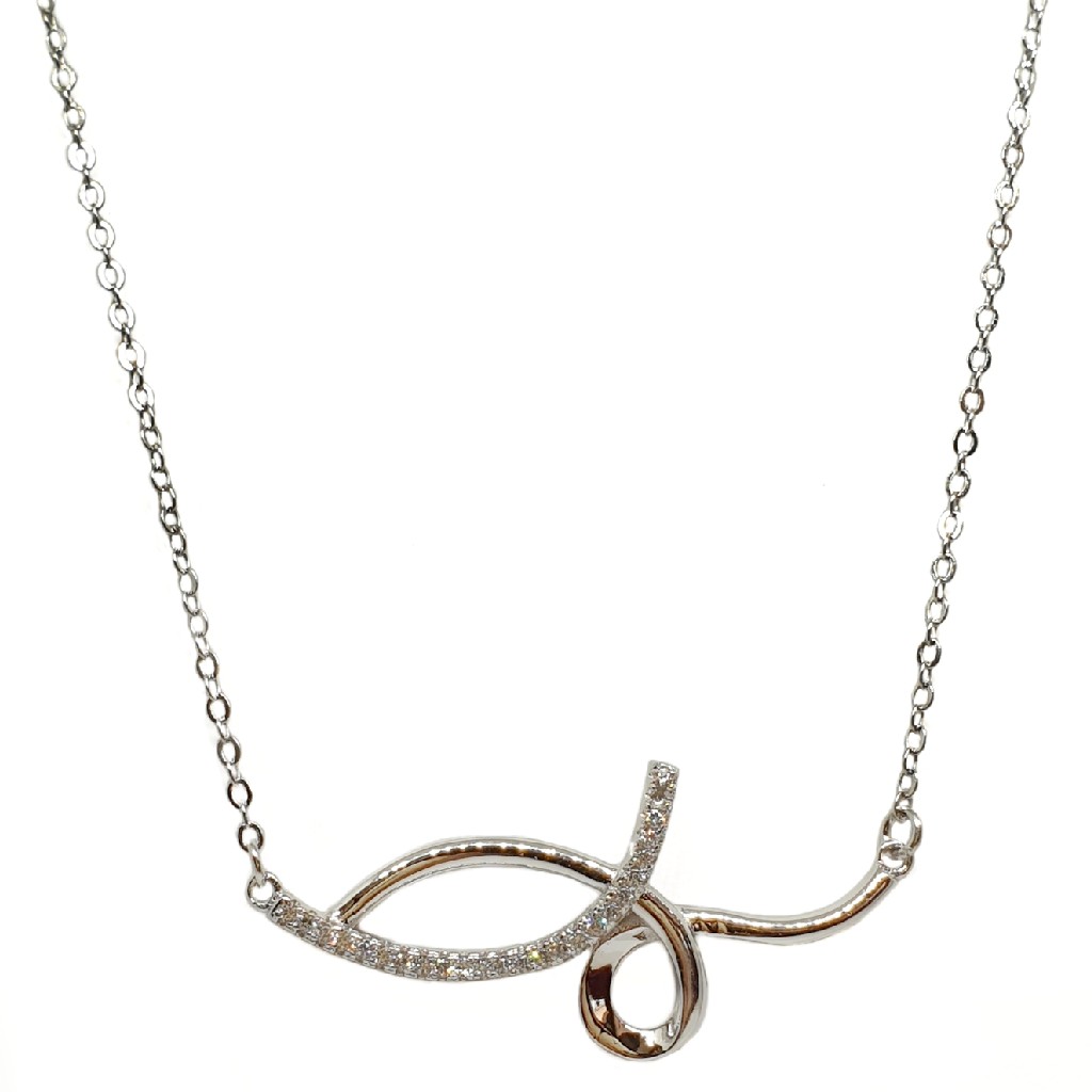 925 Sterling Silver Designer Necklace Chain MGA - NKS0088