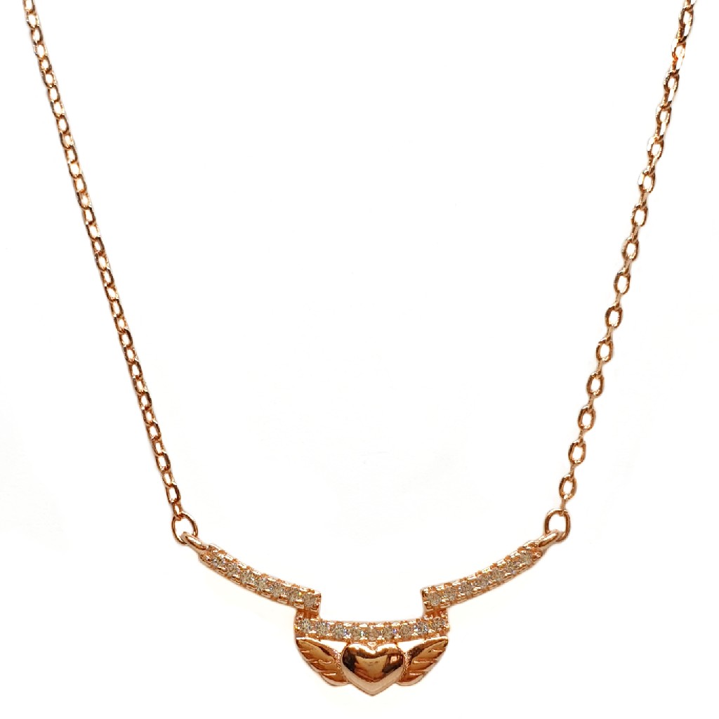925 rose silver modern necklace chain mga - nks0090