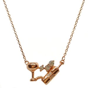 925 rose silver designer necklace chain mga - nks0091