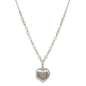 925 Sterling Silver Heart Shaped Necklace Chain MGA - CHS1763