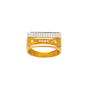22K Gold Designer Gents Ring MGA - GRG0127