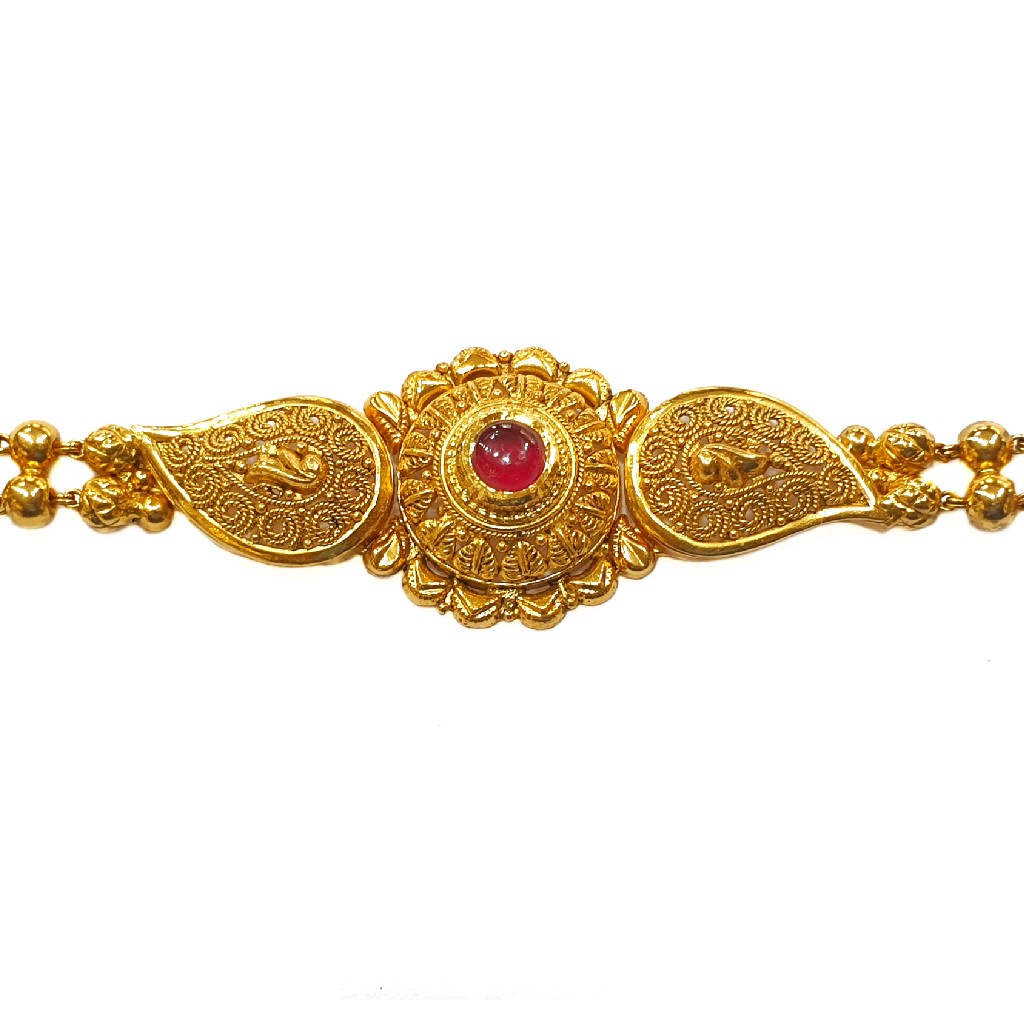 22K Gold Antique Modern Bracelet MGA - GB005 - Image 2