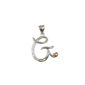 925 Sterling Silver Alphabet (Letter G) Pendant MGA - PDS0172