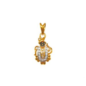 22K Gold Shree Nathji Pendant MGA - PDG0216