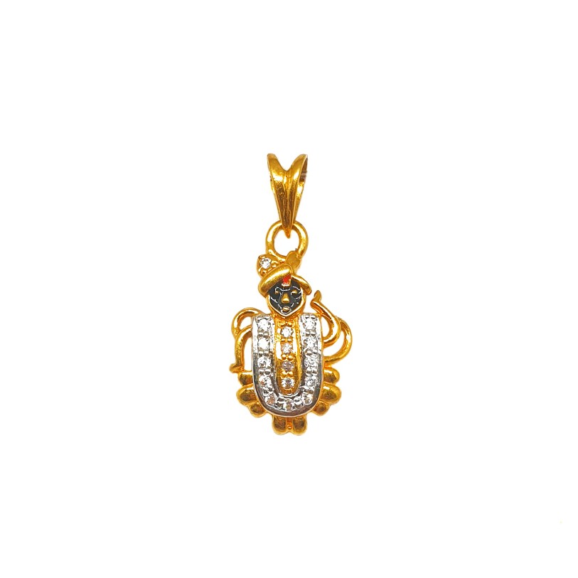 22K Gold Shree Nathji Pendant MGA - PDG0216
