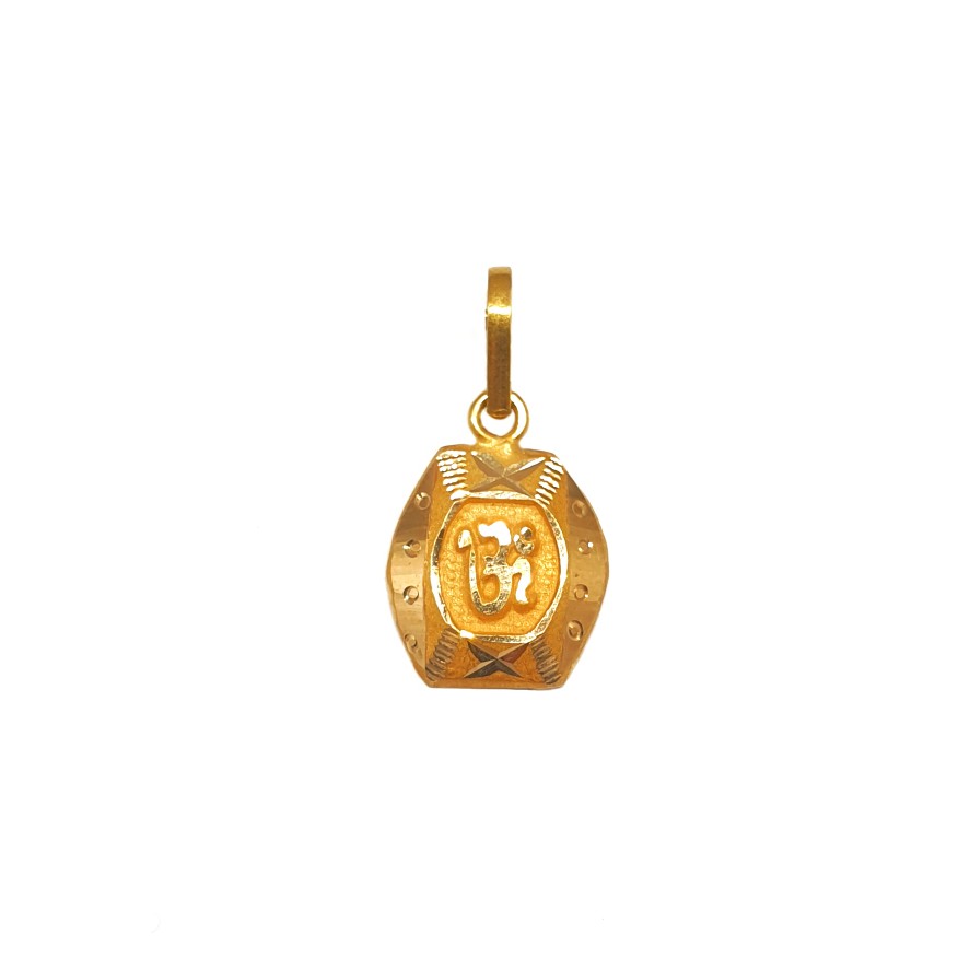 18K Gold Om Pendant MGA - PDG0187