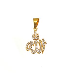 22K Gold Allahu Pendant MGA - PDG0061