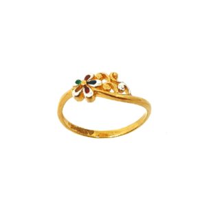 22K Gold Meenakari Ring MGA - LRG0287