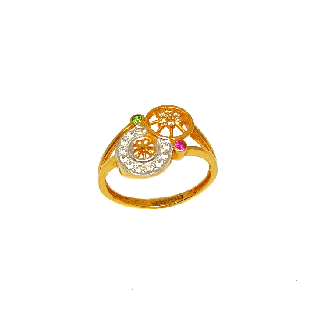 22K Gold Round Shaped Ring MGA - LRG0233