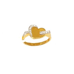 22K Gold Heart Shaped Ring MGA - LRG0386
