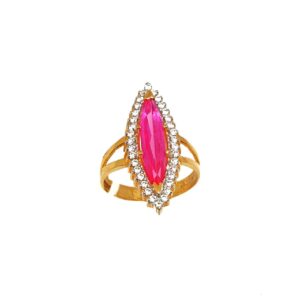 22K Gold Pink Marquis Stone Designer Ring MGA - LRG0222