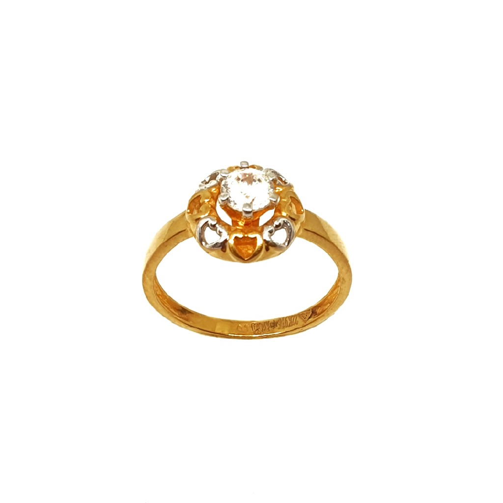 22K Gold Solitaire Diamond Ring MGA - LRG0058