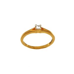 22K Gold Solitaire Diamond Ring MGA - LRG0333