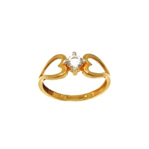 22K Gold Solitaire Diamond Ring MGA - LRG0328