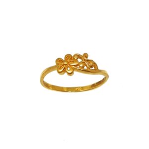 22K Gold Flower Shaped Ring MGA - LRG0432