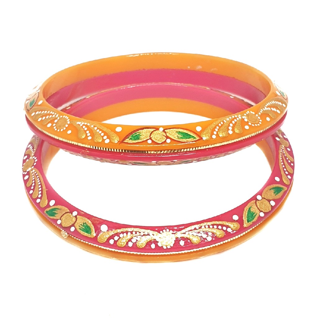 22k gold printed chudla bangles mga - cdg0027