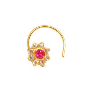 18K Gold Designer Nosepin MGA - GN0011