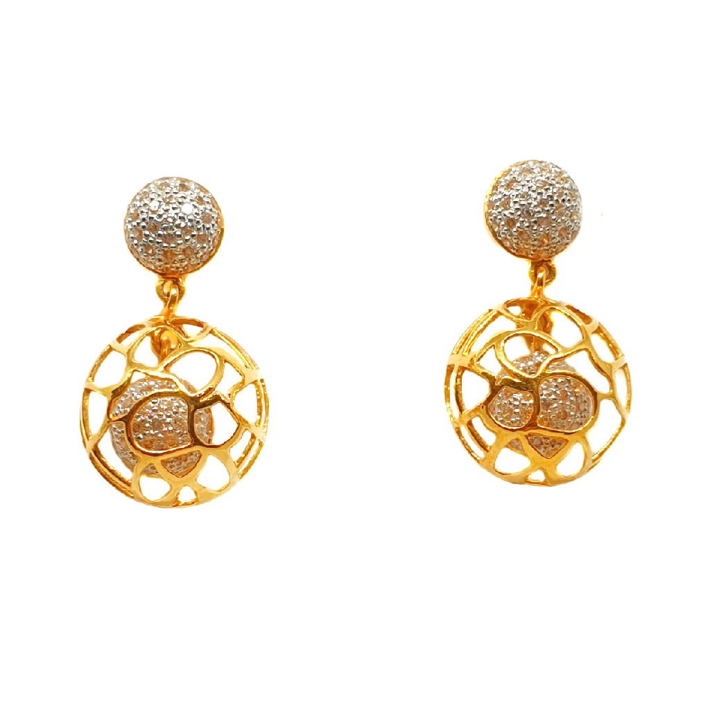 22K Gold Modern Earrings MGA - BTG0222