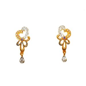22K Gold Modern Earrings MGA - BTG0169