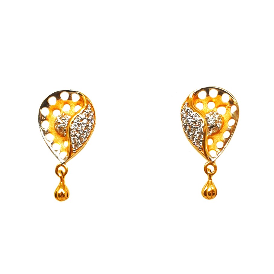 22K Gold Modern Earrings MGA - BTG0106