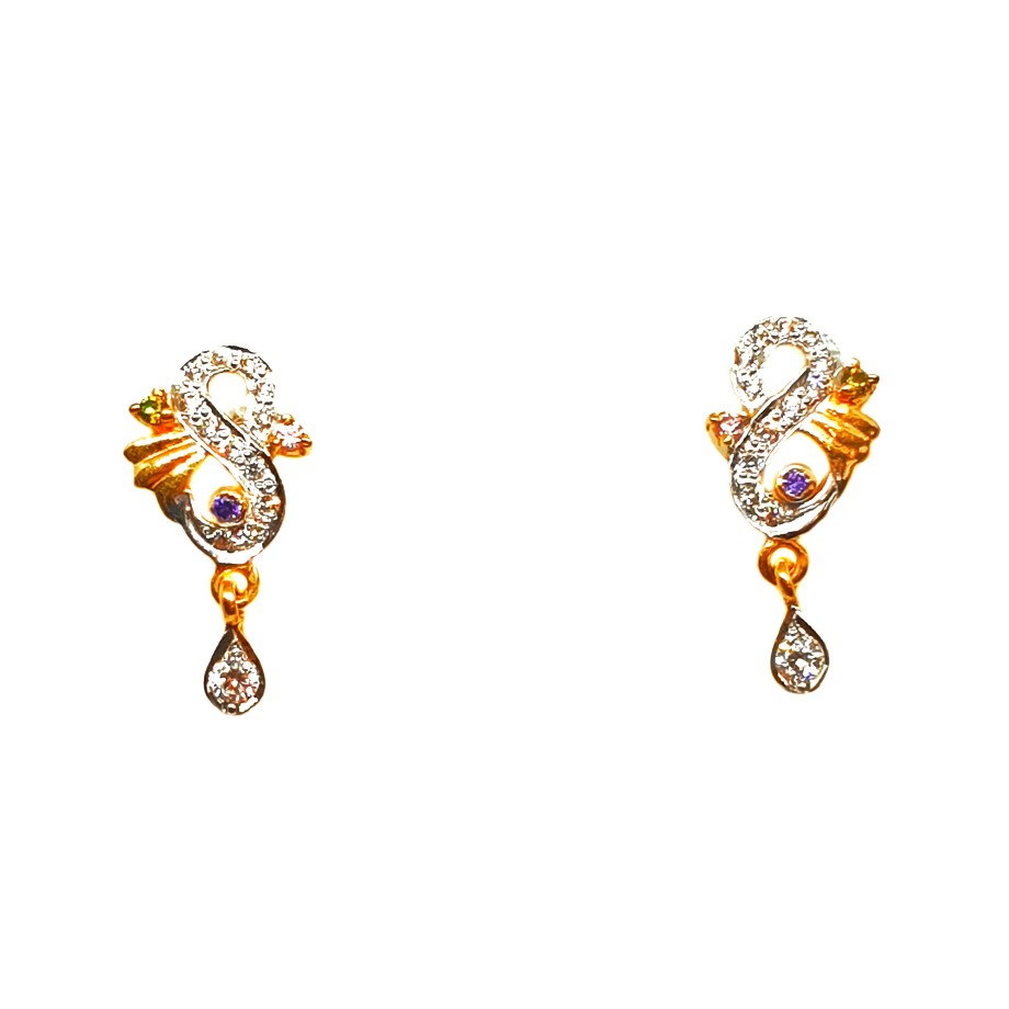 22K Gold Designer Earrings MGA - BTG0035