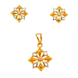 22K Gold Designer Pendant Set MGA - PTG0072