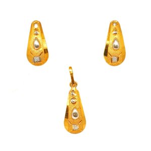 22K Gold Fancy Pendant Set MGA - PTG0116