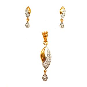 22K Gold Fancy Pendant Set MGA - PTG0015