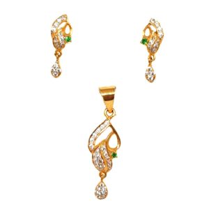 22K Gold Designer Pendant Set MGA - PTG0028