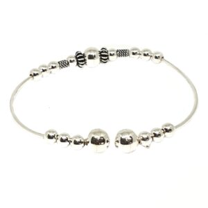 925 Sterling Silver Ladies Kada Bracelet MGA - BRS1639