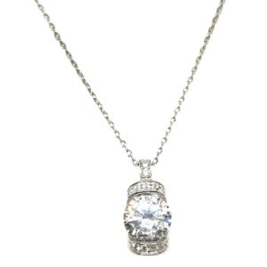 925 Sterling Silver Diamond Necklace Chain MGA - CHS1738