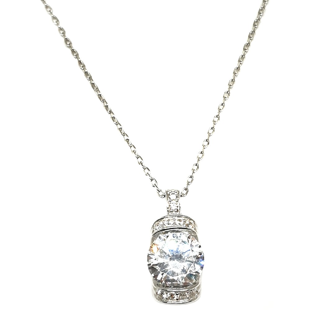 925 Sterling Silver Diamond Necklace Chain MGA - CHS1738