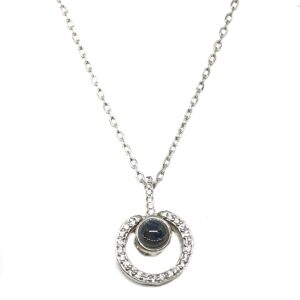 925 Sterling Silver Modern Necklace MGA - CHS1735