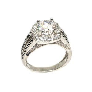 925 Sterling Silver Modern Ring MGA - LRS3373