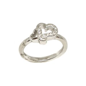 925 Sterling Silver Heart Shape Ring MGA - LRS3393
