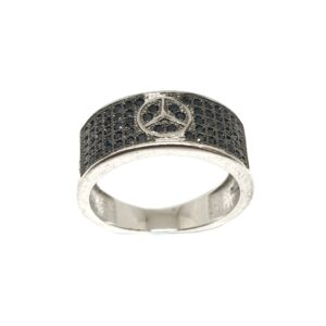 925 Sterling Silver Mercedes Benz Ring MGA - GRS2108
