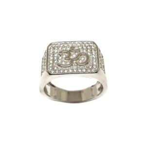 925 Sterling Silver Om Gents Ring MGA - GRS2110