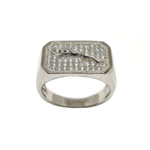 925 Sterling Silver Jaguar Ring MGA - GRS2107
