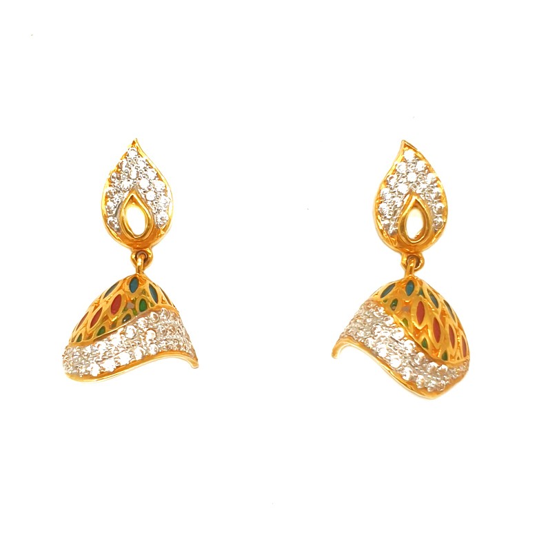 916 Gold Meenakari Designer Butti MGA - BTG0223