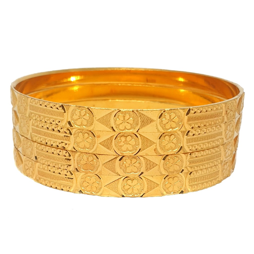One gram gold forming plain bangles mga - bge0402