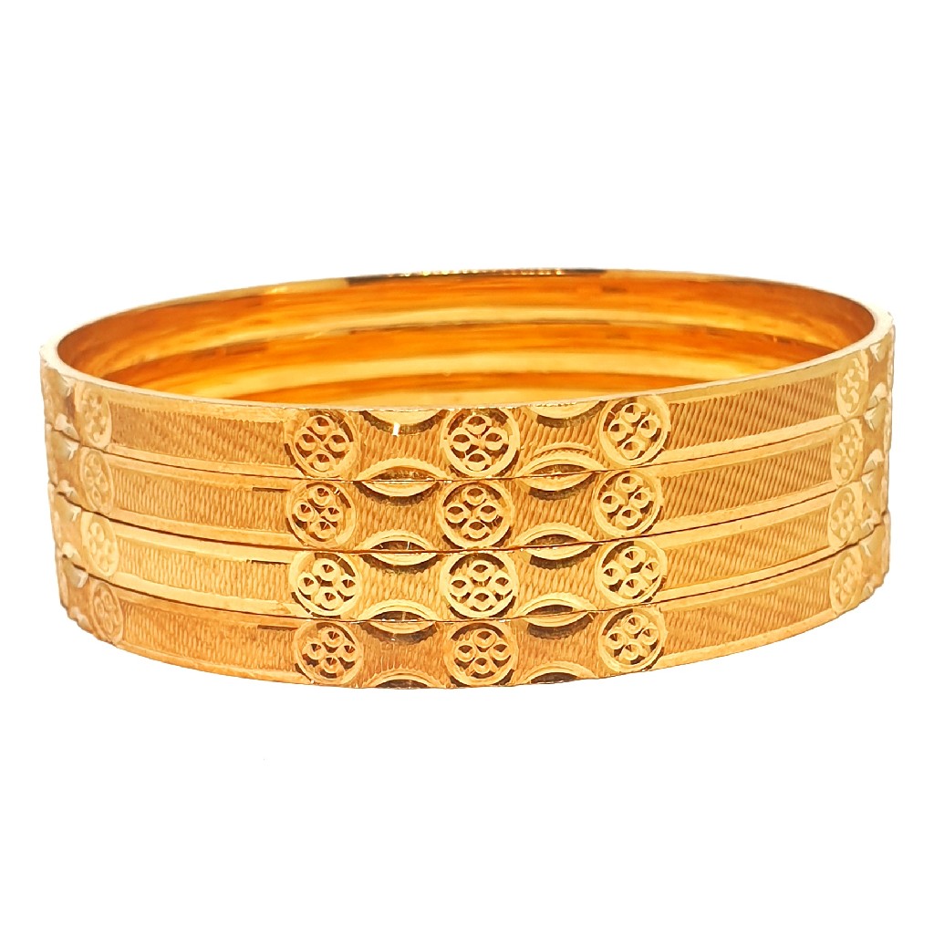 One gram gold forming plain bangles mga - bge0336