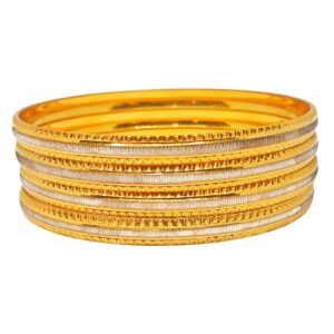 One gram gold forming fancy bangles mga - bge0213
